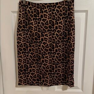 MICHAEL KORS Leopard Print Midi Skirt -Size 8